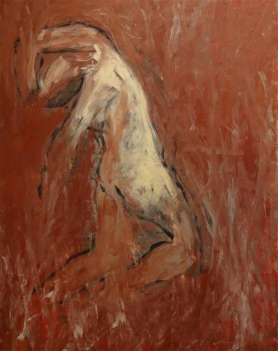 Arturo di Stepano (b.1955), oil on canvas, Ixion: Clay and Ashes 1984, signed and inscribed verso, 190 x 145cm, unframed